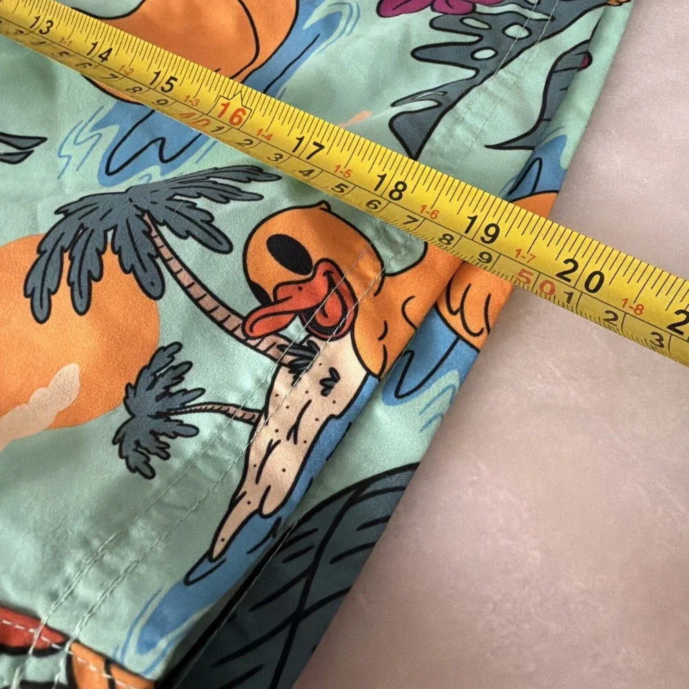 MENS NEFF RUBBER DUCK SWIM SUIT BOARD SHORTS XXL 2XL Beach Hawaiian Palm Floral
